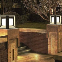 Rubik Series Exterior Pillar Mount Light Black/White LED