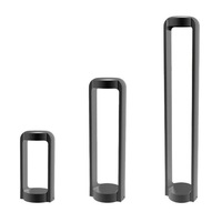 SEKER Exterior LED Bollard Light in Dark Grey (Small/Medium/Large)