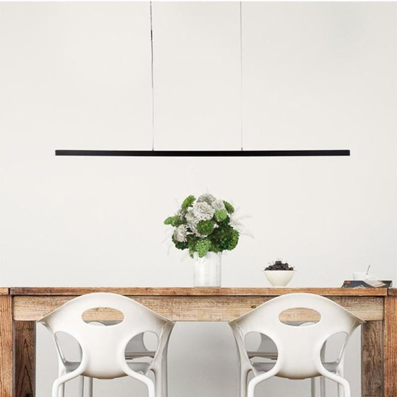 Buy Slimline LED Pendant Light in Black or White - MyDeal