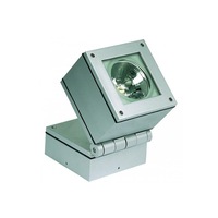 Square Tiltable Metal Halide Flood Light 70w IP55 in Silver Superlux Lighting - LLM155-SI