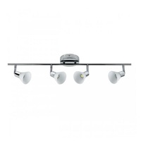 Superlux 4 Bar Spotlight Chrome Base with a Glass Shade LSLC-B4-CH