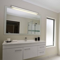 Talia LED Vanity Light 8w, 14w, 21w in Satin Chrome and Grey Superlux Lighting - DFT