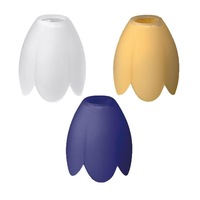 Tulip Glass Shade in White/Yellow/Blue Superlux Lighting - Q547-AC, Q547-ME, Q547-BE