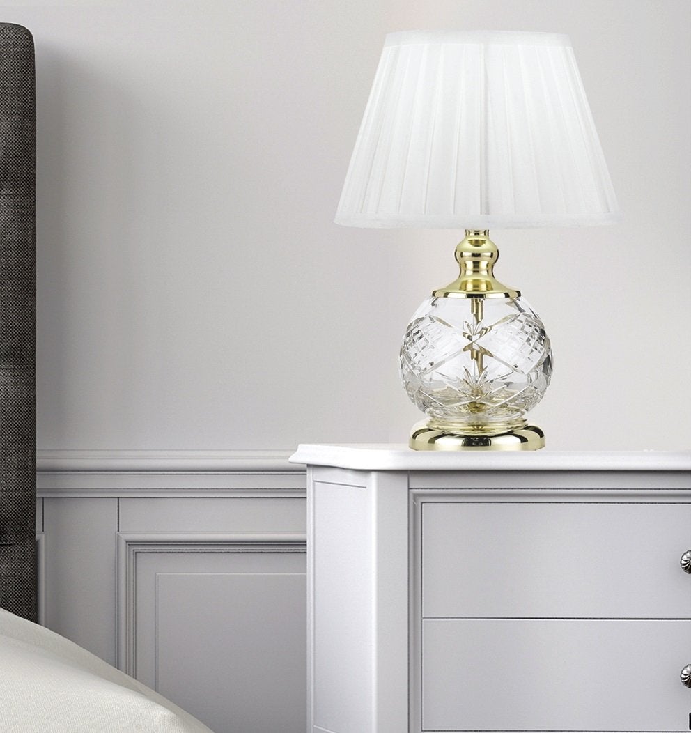 Vivian Table Lamp in Chrome or Gold