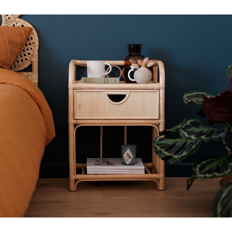 Breeze Suzane Natural Rattan One Drawer Bedside Table Buy Bedside Tables 7426978534607