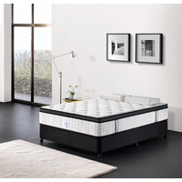 Breeze King Size Mattress Bed Memory Foam Euro Top 5 Zone Pocket Spring Organic Cotton 32cm