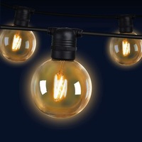 50m LED Festoon String Lights 50 Bulbs Kits Wedding Party Christmas G80
