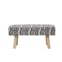 Ava Upholstered Bench Set NAVY BLUE