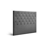 Bed Head Headboard King Single Bedhead Fabric CAPPI Grey