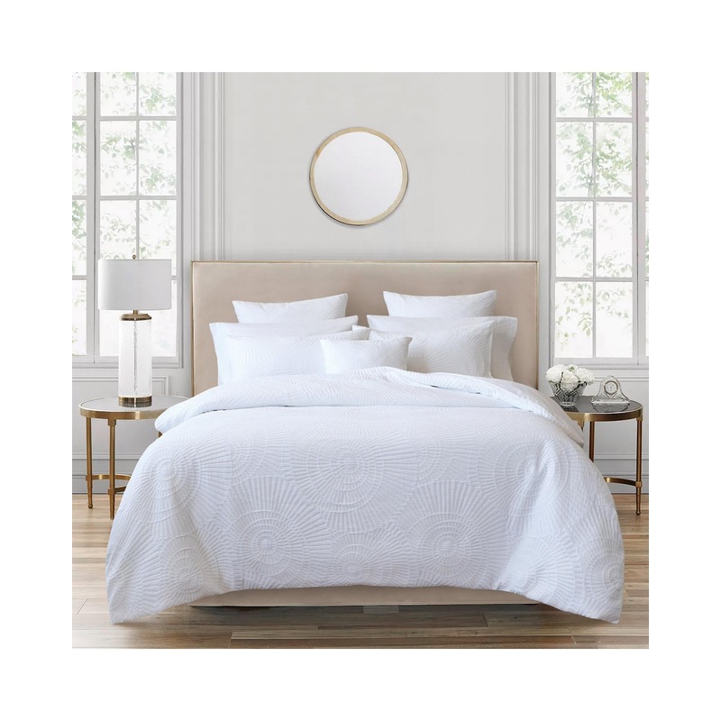 Buy Bianca Bedding Byron White Quilt Cover Set MyDeal