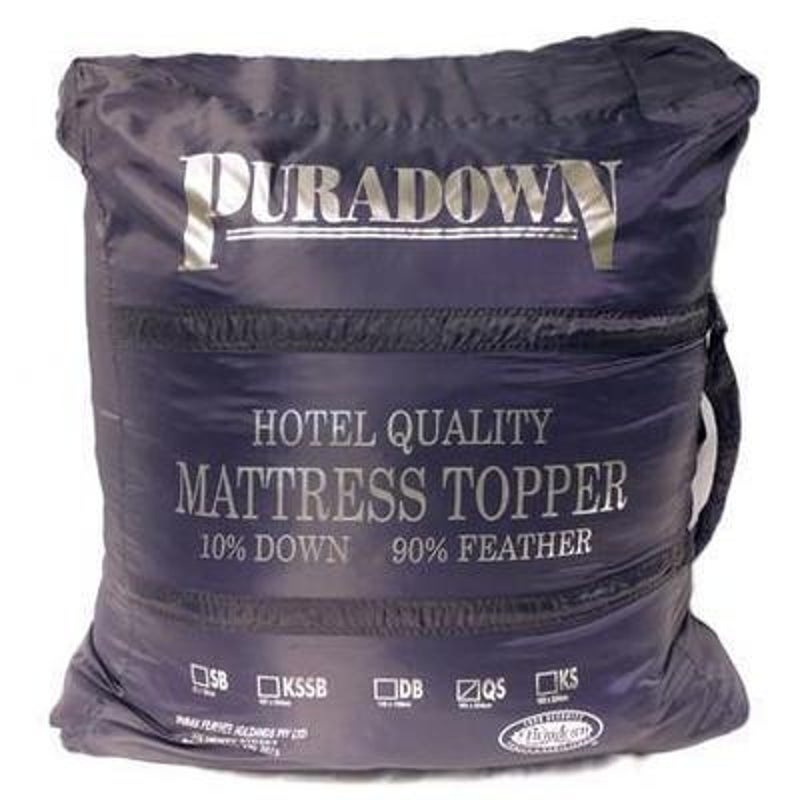 Buy Duck Down Mattress Toppers in Australia. Order Puradown Plush