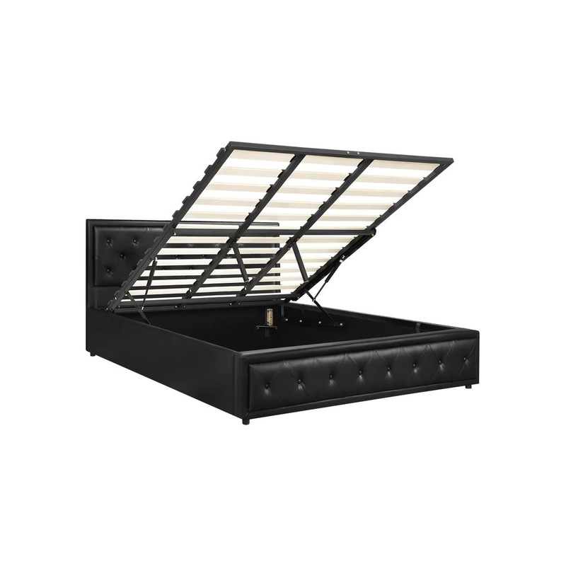 Buy Lebron Bed Frame with Storage Space Gas Lift Bed Mattress Base