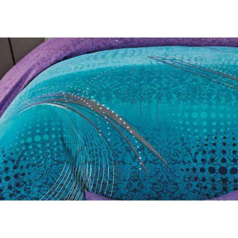 Buy Luxton Turquoise Aqua and Purple Quilt Cover Set MyDeal