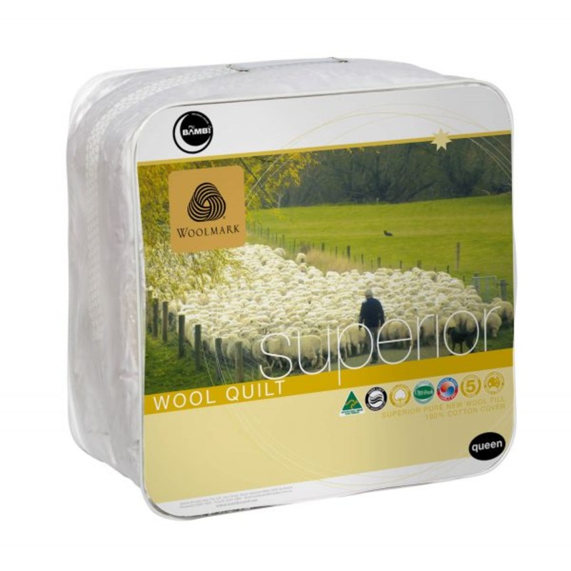 Buy My Bambi Superior WOOL 500GSM Quilt SUPER LOFT MyDeal
