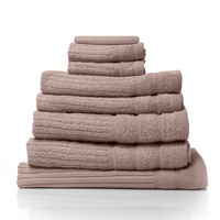 Royal Comfort Eden Cotton 600GSM Luxury Bath Towels Set - 8 PEICE SET - ROSE