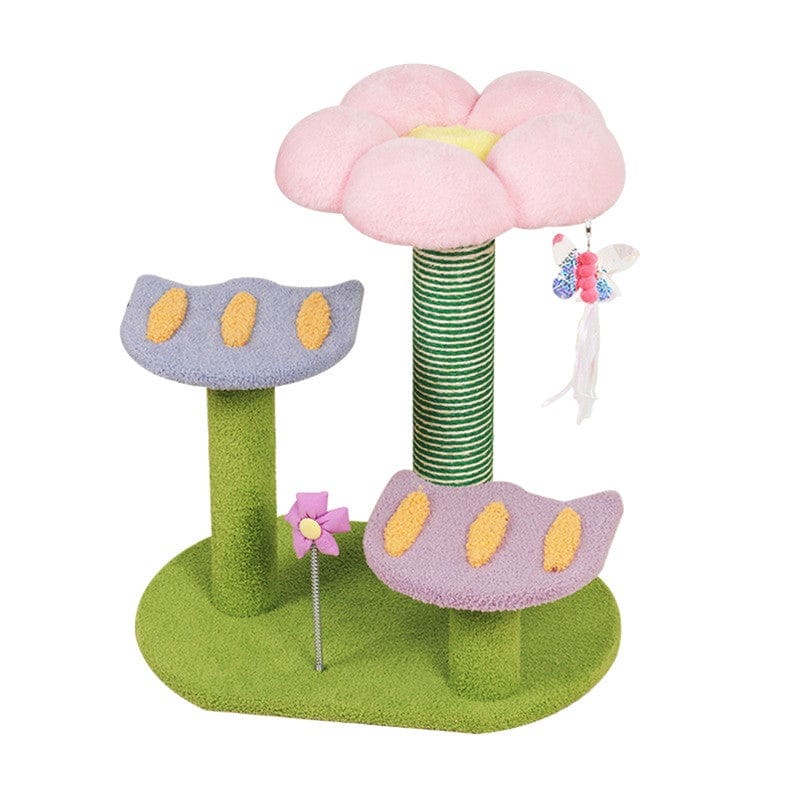 Buy Tulip Cat Tree Tower Scratching Post Scratcher Kitten Play Condo