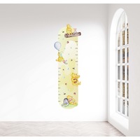 Winnie The Pooh Height Chart Australian Design Hand Painted Peel & Stick, Removable Wall Decal. Nursery, Kids Playroom, Kids Teens Bedroom