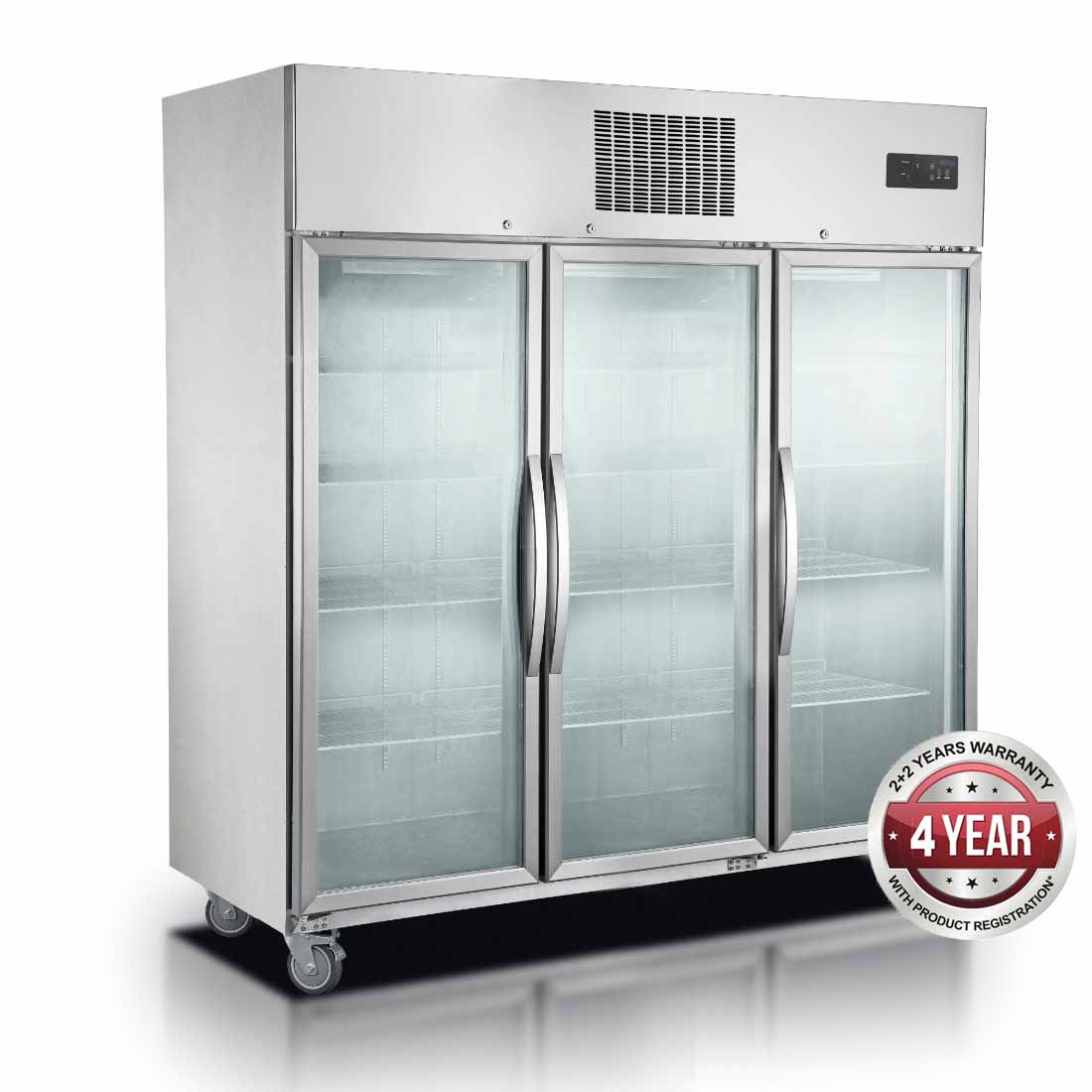 Comchef SUFG1500 Three Door Upright Display Freezer