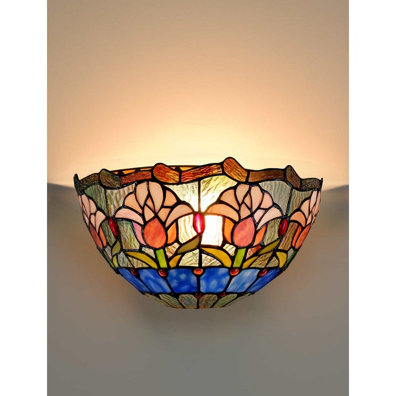 Buy Tulip Tiffany Style Stained Glass Wall Sconce MyDeal
