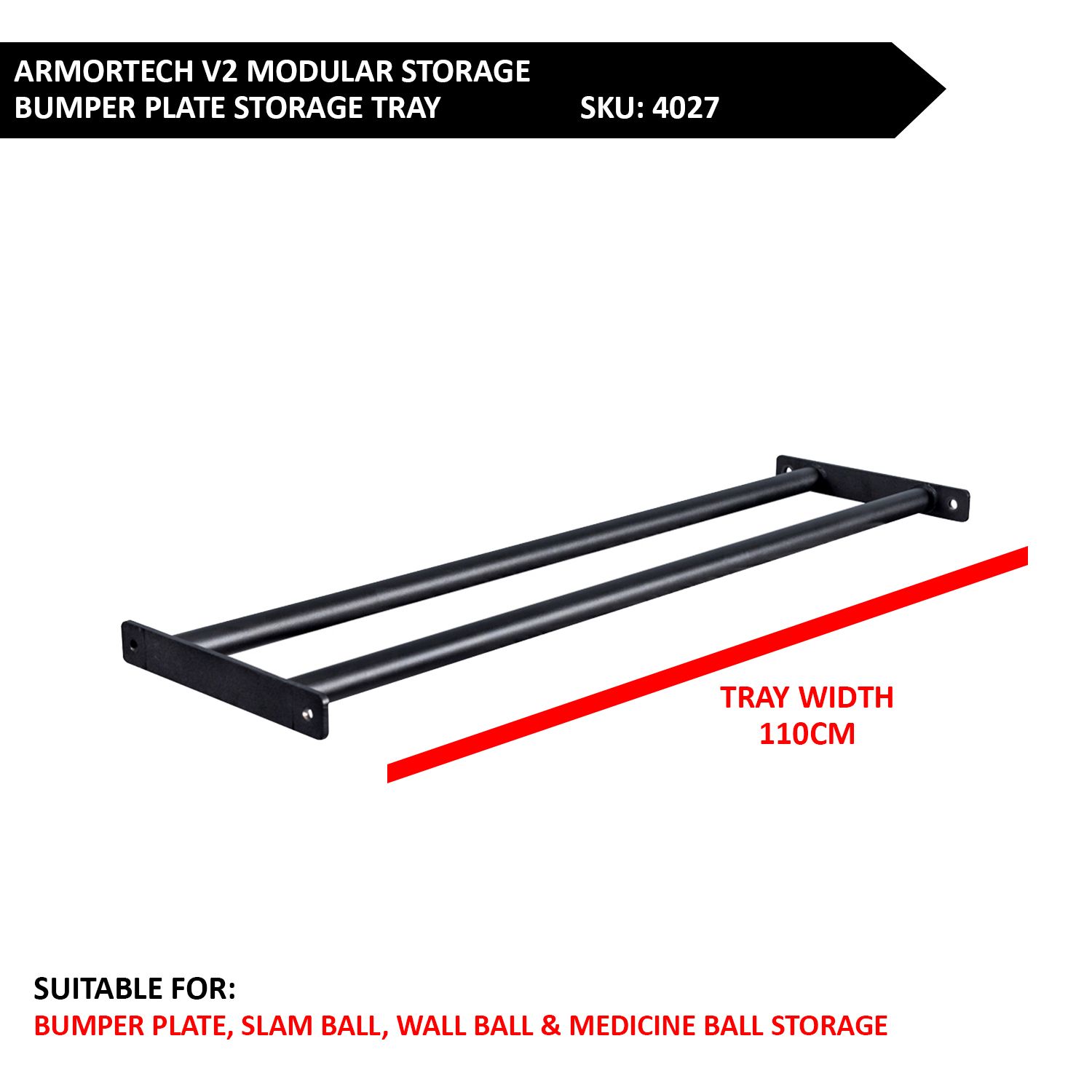 Armortech V2 Modular Component - Bumper Plate Storage
