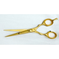 Adjustable Golden Plasma Professional Scissors 6"
