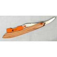 Orange Dragon with Wooden Handle Razor