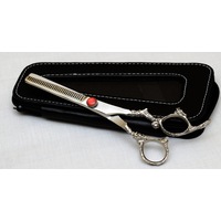 Supreme Quality Stainless Steel Thinning Scissor with Antique Carved Handle 7"