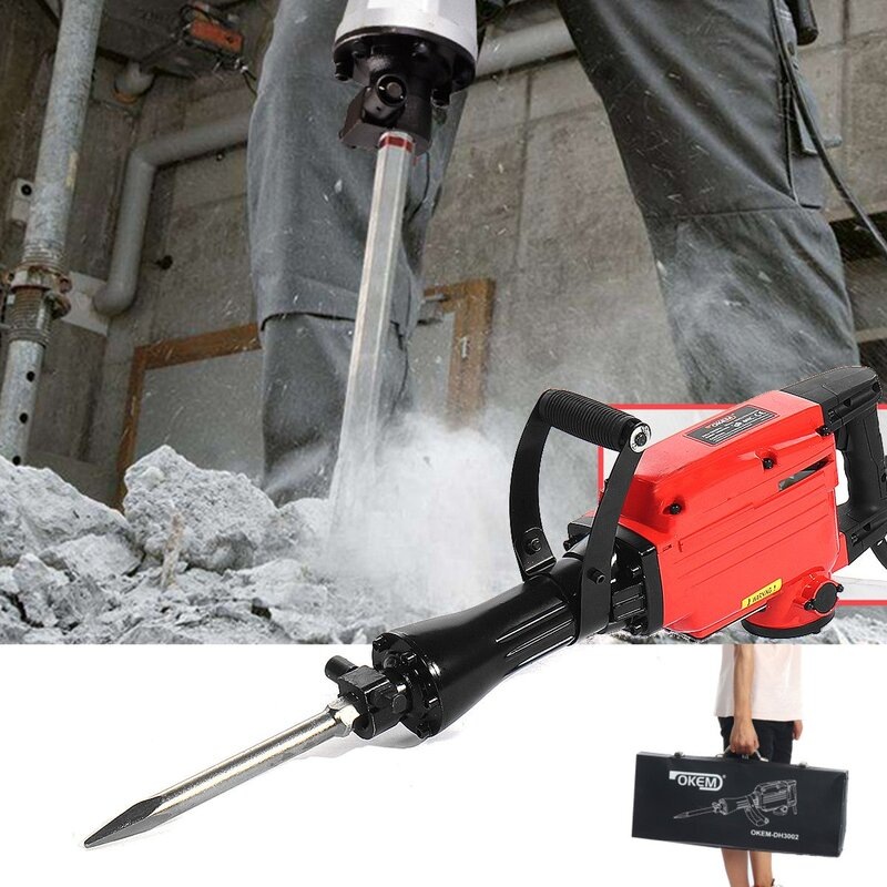 220V 1500W Demolition Jack Hammer Concrete Breaker Electric Drill