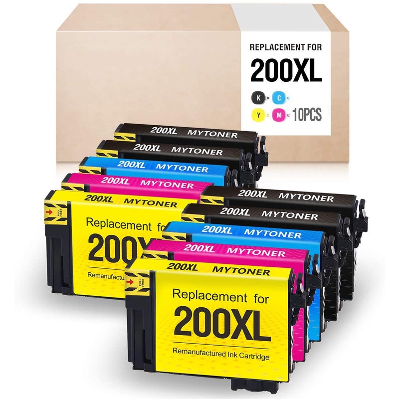 Buy 10x Generic Ink Cartridges 200xl For Epson Xp 400 Xp 410 Wf 2510 2530 Wf2540 Mydeal 2308