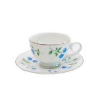 Dankotuwa Blue Rose 8 pcs Cups & Saucers Set