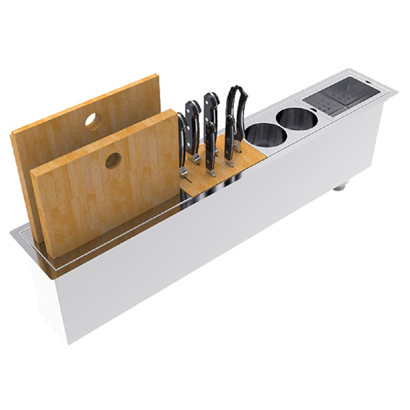 Buy Abey Canale Slim Preparation Island 874x145mm (Inc. Accessories