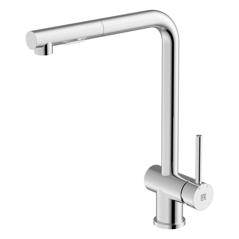 Buy Abey Square Gooseneck Kitchen Mixer Dual Function Polished