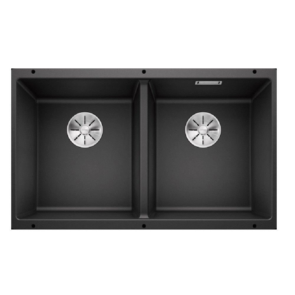 Blanco Sink Double Bowl 755mm Undermount Anthracite (Earthy Black) SUBLINE350350UK5