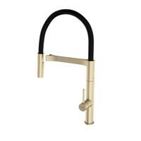 Caroma Liano II Sink Mixer Pull Down with Dual Spray Brushed Brass 96381BB56A