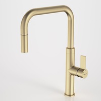 Caroma Urbane II Pull Out Sink Mixer Brushed Brass 99672BB56A