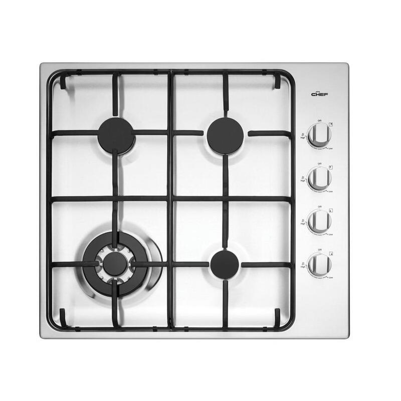 Buy Chef Cooktop (GAS) 600mm Stainless Steel CHG646SB MyDeal