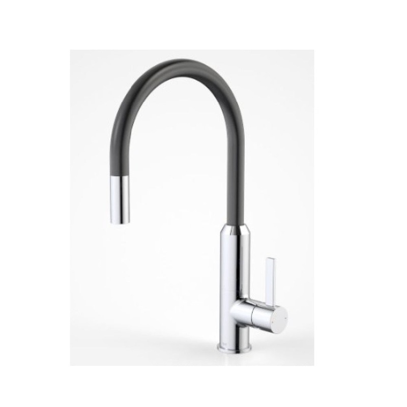 Buy Dorf Vixen Retractable Sink Mixer Black/ Chrome 6495.044A MyDeal