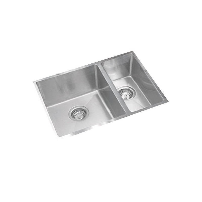 Buy Everhard Excellence Squareline Double Bowl 670mm Stainless Steel ...