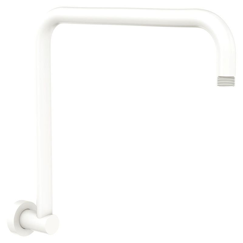 Buy Fienza Kaya Round Fixed Gooseneck Shower Arm Matte White 422111MW