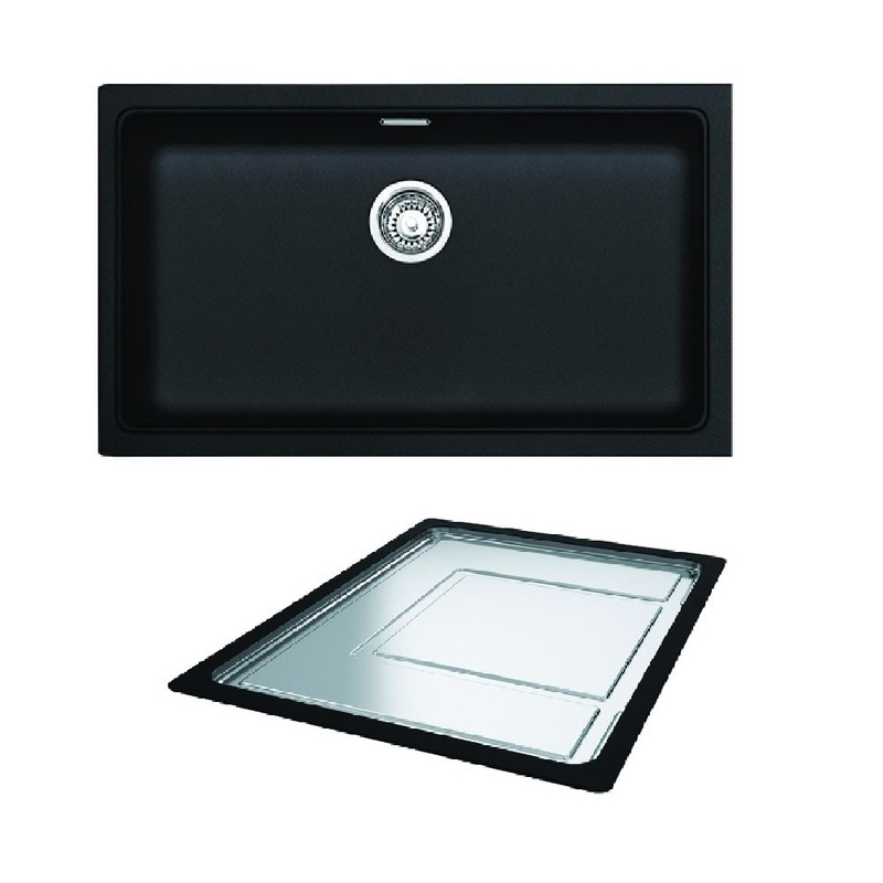 Buy Franke Sink Kubus Granite Single Bowl 740mm Onyx KBG11074 Onyx