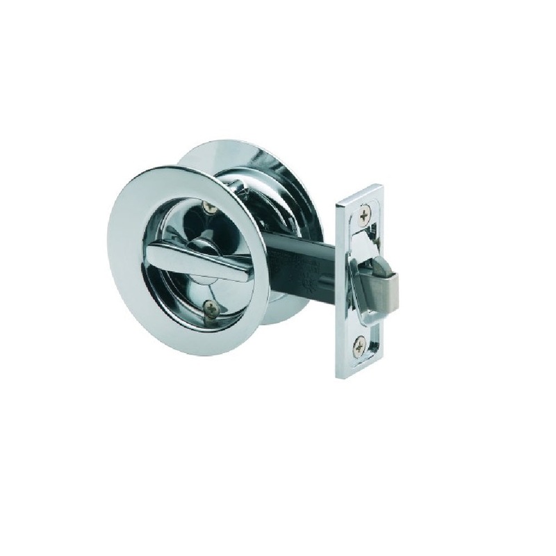 Buy Gainsborough Privacy Sliding Cavity Set Circular Bright Chrome