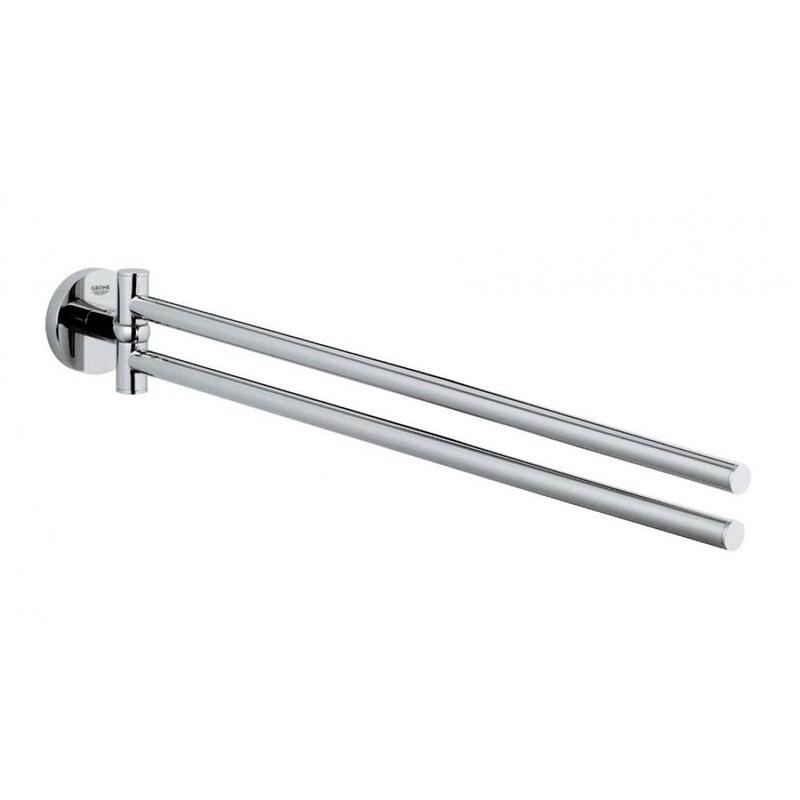 Buy Grohe Essentials Adjustable Towel Holder Chrome 40371 MyDeal