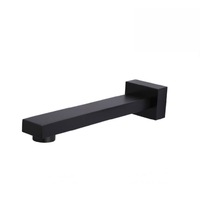 Meir Bath Wall Spout Square Matte Black MS01