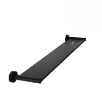 Meir Bathroom Shelf Round Matte Black MR08