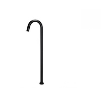 Meir Freestanding Bath Filler Round Matte Black MB06