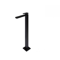 Meir Freestanding Bath Mixer Square Matte Black MB05