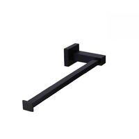 Meir Guest Towel Rail Square Matte Black MR05