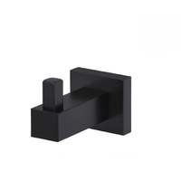 Meir Robe Hook Square Matte Black MR03