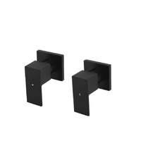 Meir Shower/ Bath Wall Top Assembly Square Matte Black MW04