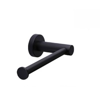 Meir Toilet Roll Holder Round Matte Black MR02-R